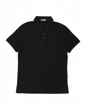 CALVIN KLEIN JEANS Mens Polo Shirt Small Black Cotton CE05