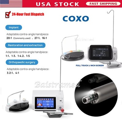 COXO C Sailor Pro Dental LED Implant Motor System 20:1 Contra Angle Handpiece
