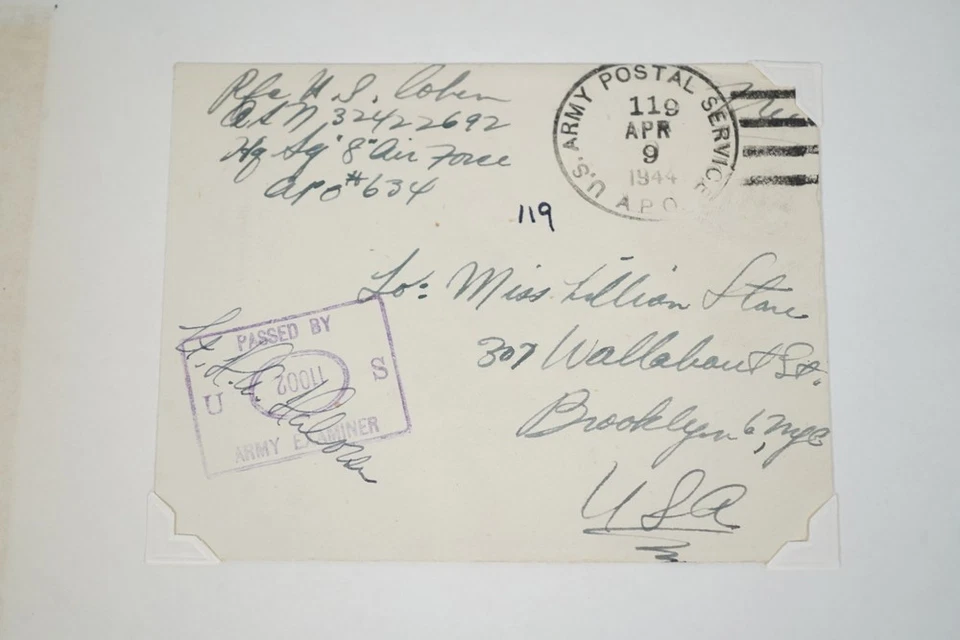 US 1940s COLLECTION OF 65 APO ARMY POST OFFICE COVERS STORED IN AN ALBUM - Image 4 of 4