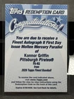 2026 Topps Finest FDI Konnor Griffin Molten Mercury RC Auto /11 SSP