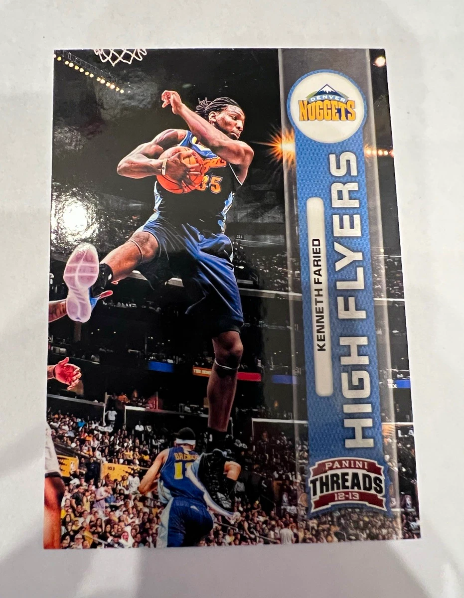 2012-13 panini threads basketball kenneth faried nuggets high flyers #16 rc