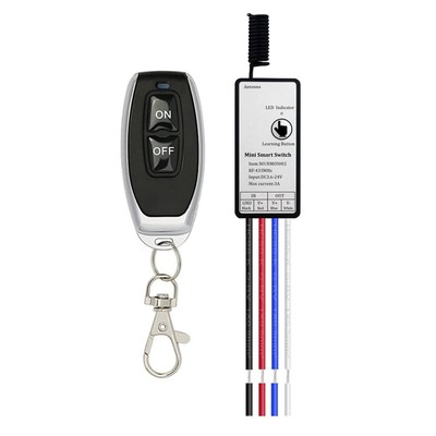 DC 3.7V 6V 7V 9V 12V 24V 1CH Channel Micro RF Relay Wireless Remote Control S...