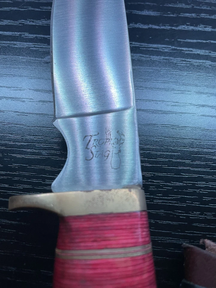 Trophy Stag Hunting Knife With Sheath - Image 2 of 2