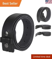 Vintage Style Full Grain Leather Belt Strap, Durable & Versatile - Large Size