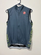 Castelli Gore Vest Bicyclist Athletic Light Weight Short Sleeve Size Large