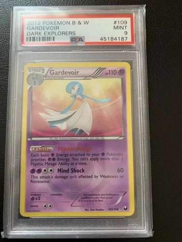 Pokemon Gardevoir Secret Rare dark explorer #109 PSA 9 (read description)