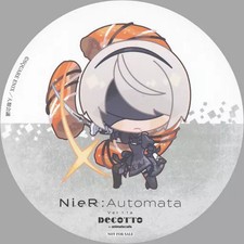 Tableware 2B (Mini character with blindfold) Coaster "NieR: Automata Ver1.1a x
