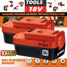 2 Pack 18V for Black and Decker HPB18 18 Volt Battery HPB18-OPE 244760-00