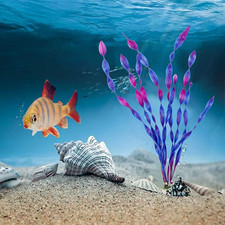 Artificial Seaweed Water Plants for Aquarium, Plastic Fish Tank Plant Decorat...