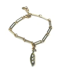 MICHAEL MICHAUD PEA POD CHARM BRACELET