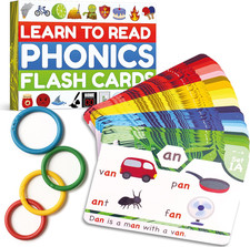 Phonics Flash Cards - Learn to Read in 20 Phonic Stages - Education for Kids Age
