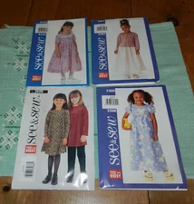 See & Sew Childrens Lot of Uncut Dress Patterns