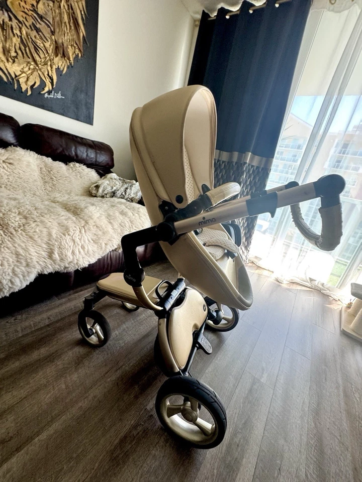 Cochecito completo Mima Xari champán/negro Foto 2 de 4