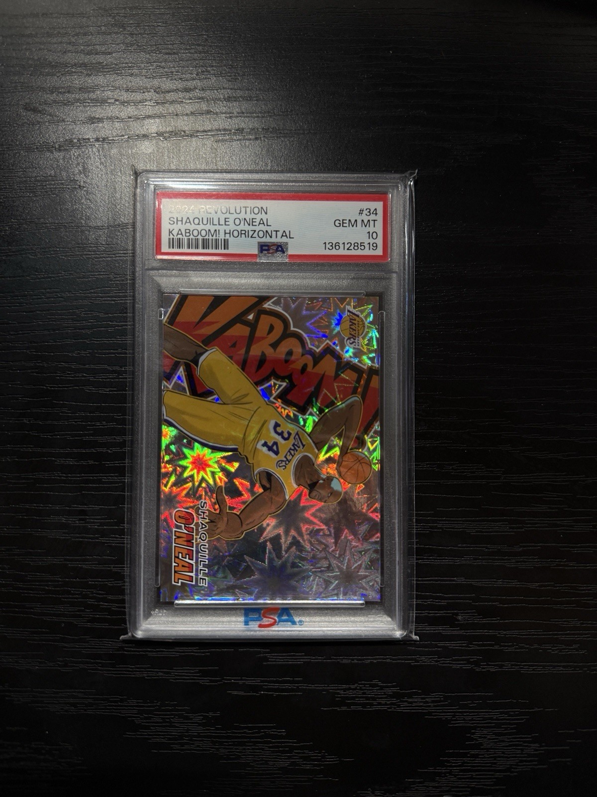 2024 PANINI REVOLUTION KABOOM! HOR #34 SHAQUILLE O'NEAL PSA 10 POP 14