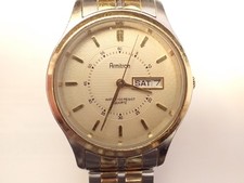 ARMITRON 20/1137P Quartz Day/Date Two-Tone Unisex Wristwatch