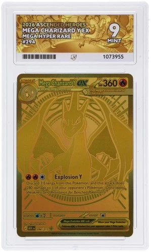 Mega Charizard Y EX 294/217 Ascended Heroes Holo Mint ACE 9