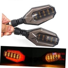 Universal 10mm Motorcycle 12V LED Turn Signal Lights Blinker Front Rear Red2