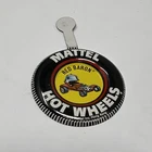 Hot Wheels Redlines Red Baron Metal Button Badge  Red line Mattel