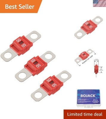 50A Bolt-On Fuse - Ideal for Buses, Trucks, and Construction Vehicles