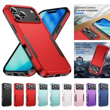 For iPhone 17 Pro Max Air 16 15 14 13 12 11 Rugged Heavy Duty Hybrid Phone Case