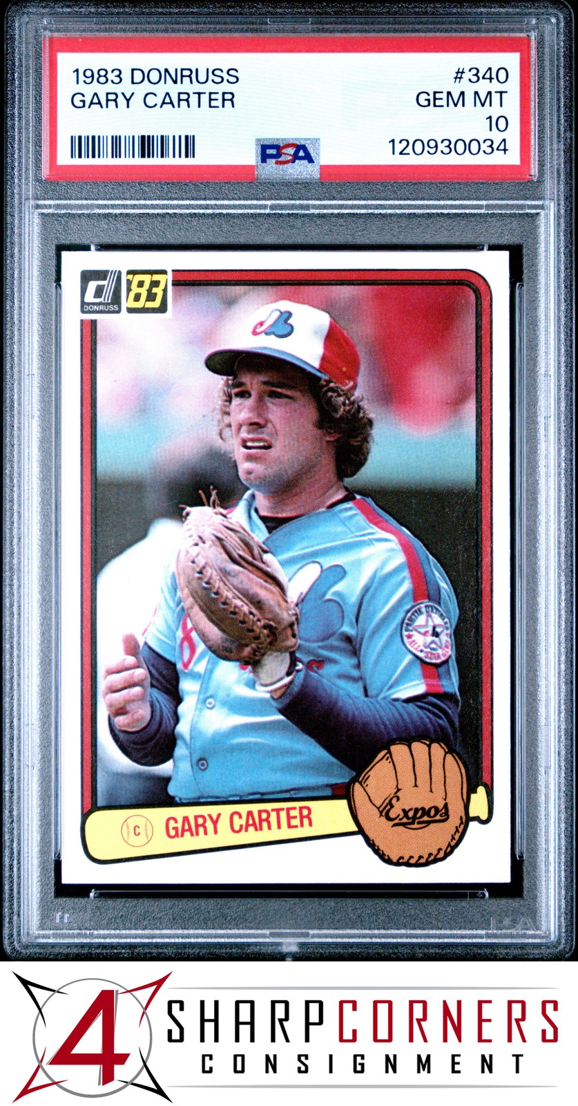 1983 DONRUSS #340 GARY CARTER EXPOS HOF PSA 10