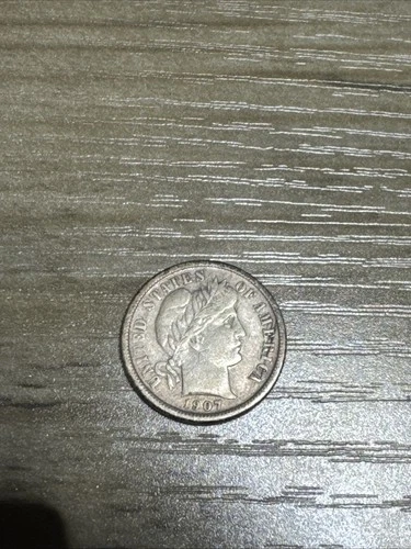 1907 O Barber Liberty Head Dime Fine Plus!