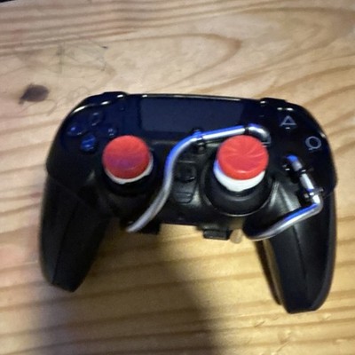 PlayStation Wireless Controller Black for PlayStation 4 with Red Thumb Grips