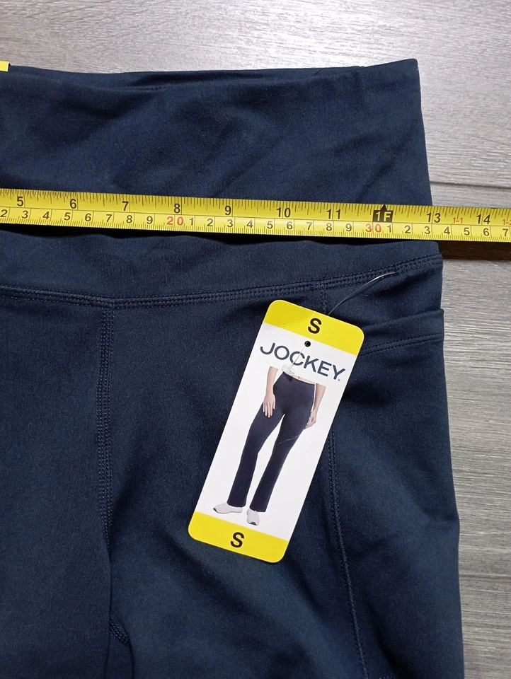 Jockey Studio Flare Pant Womens Small Navy Yoga Athletic - Image 2 of 4