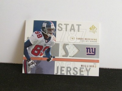 2001 SP Authentic Stat Jerseys /787 Ike Hilliard #SP-IH