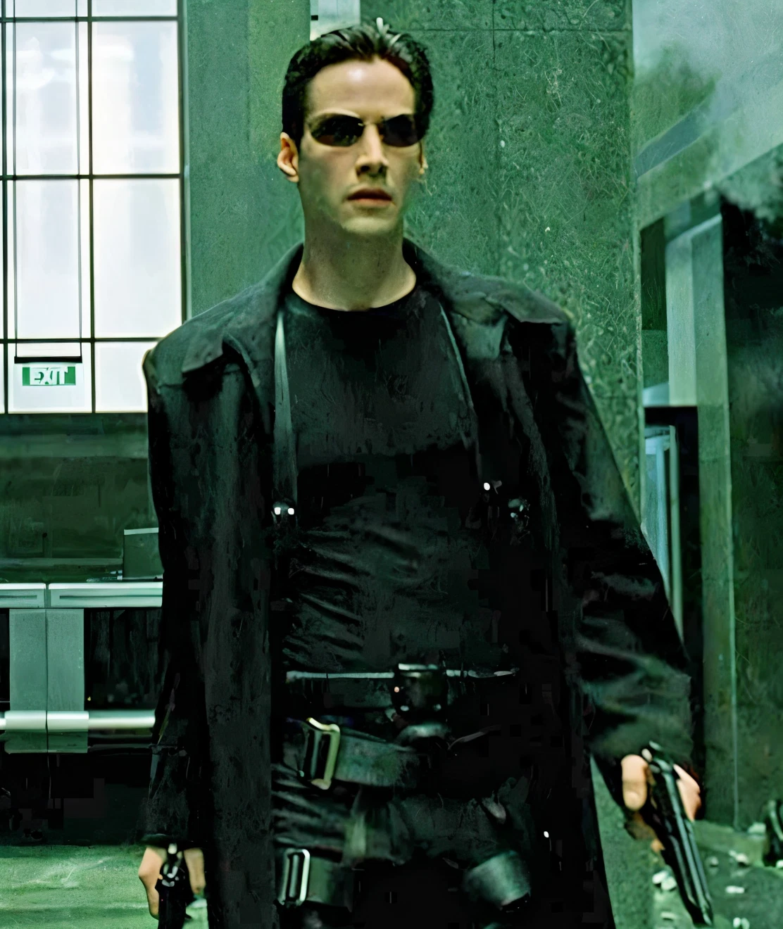 Matrix Neo Trench Coat Black Cotton Gothic Jacket Keanu Reeves Cosplay Men
Opens in a new window or