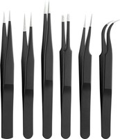 3X Pinzetten-Set 6-Teilig; Pinzetten-Set 6-Teilig - Aus Rostfreiem Edelstahl