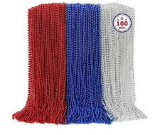 100 pièces accessoires 4 juillet : collier perles jour de l'indépendance vrac