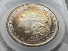 1881-O $1 Morgan Silver Dollar Toned. End Of Roll Toner 90% Amazing Color.