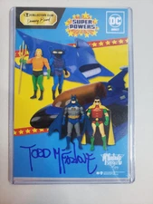 Todd McFarlane Signed Super Powers Card DC Crowd Fund Autograph