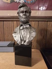 Chilmark Abraham Lincoln L.E. Pewter Bust Civil War by Francis Barnum Autograph