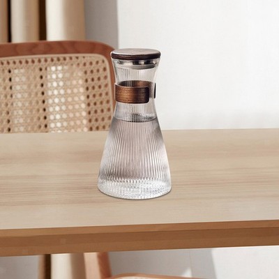 Teekrug mit Walnussdeckel, Wasserflasche für heißen, kalten