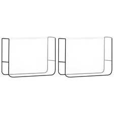 Square Clear Salon Chair Covers Two Pack Waterproof Vinyl Chair Back Protectors