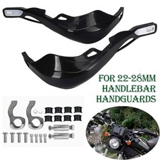 1 Pair 22mm-28mm Motorcycle Handguards Hand Guards Protectors Universal Black UK