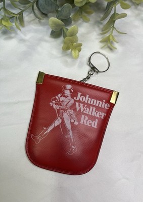 Vintage Johnnie Walker Red Label Striding Man Advertising Keychain Fob