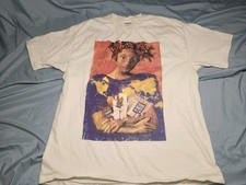 vintage single stitch t shirt xl Against Animal Testing Trade Not Aid USA Made