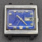New ListingVintage Seiko 6119-5000 Blue Dial Square Automatic Watch Head 1971 For Parts