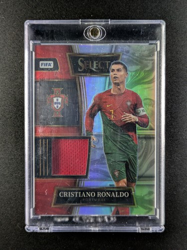 2022-23 Panini Select CRISTIANO RONALDO Patch Silver Prizm Portugal #SW-CR7