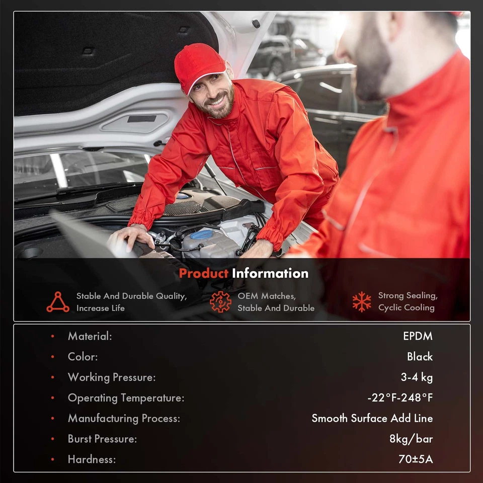 Верхний шланг радиатора для заполнения грифа радиатора для Toyota Yaris 2006-2018 L4 1,5 л - Изображение 4 из 4