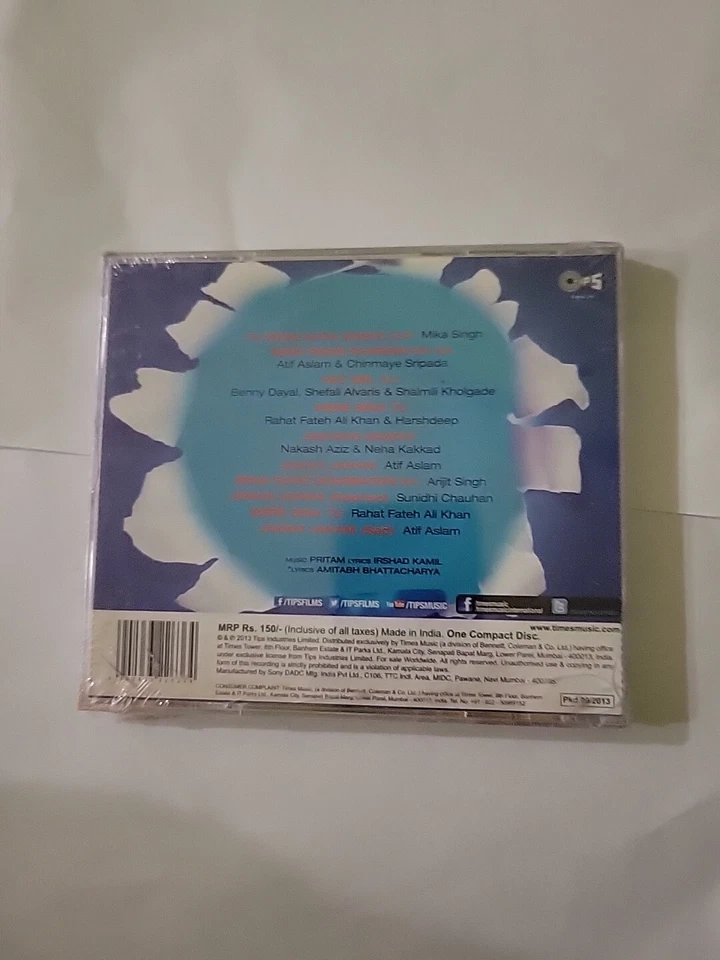 Phata Poster Nikla Hero Hindi Audio CD — 第 2/2 张图片