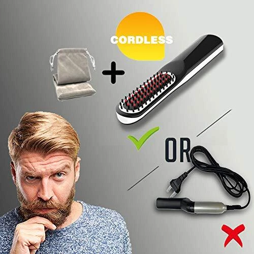Beard straightener cordless cheap