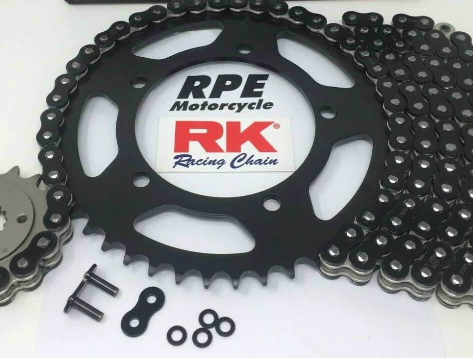 Suzuki DRZ400sm 2005-2024 Colors RK Racing X-Ring Chain and Black Sprocket Kit - Image 4 of 4