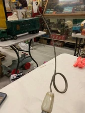 Very Rare and ODD UNIQUE Style Fishing Rod With Spring Pfluger Trump 22" 