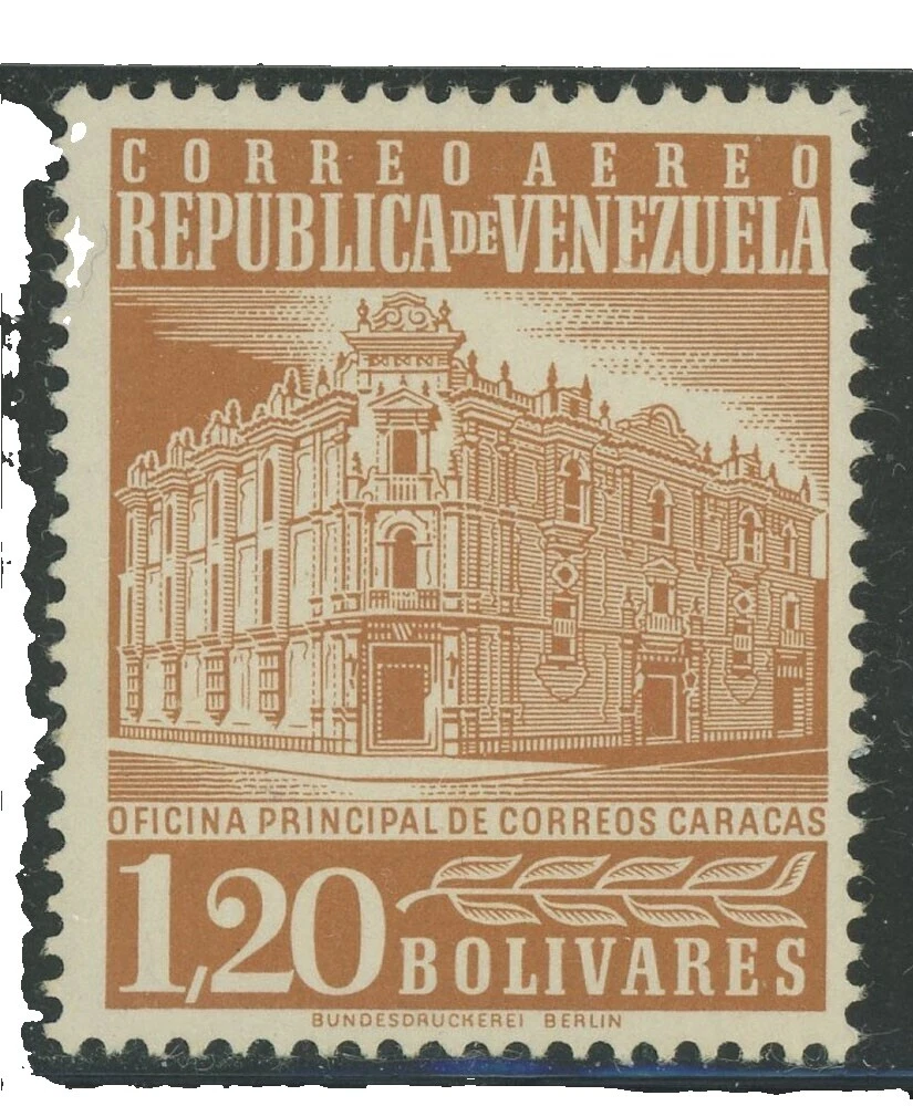 En excelente estado nunca abisagrado/estampillada sin montar o nunca montada Correo Aéreo Sellos Venezolano