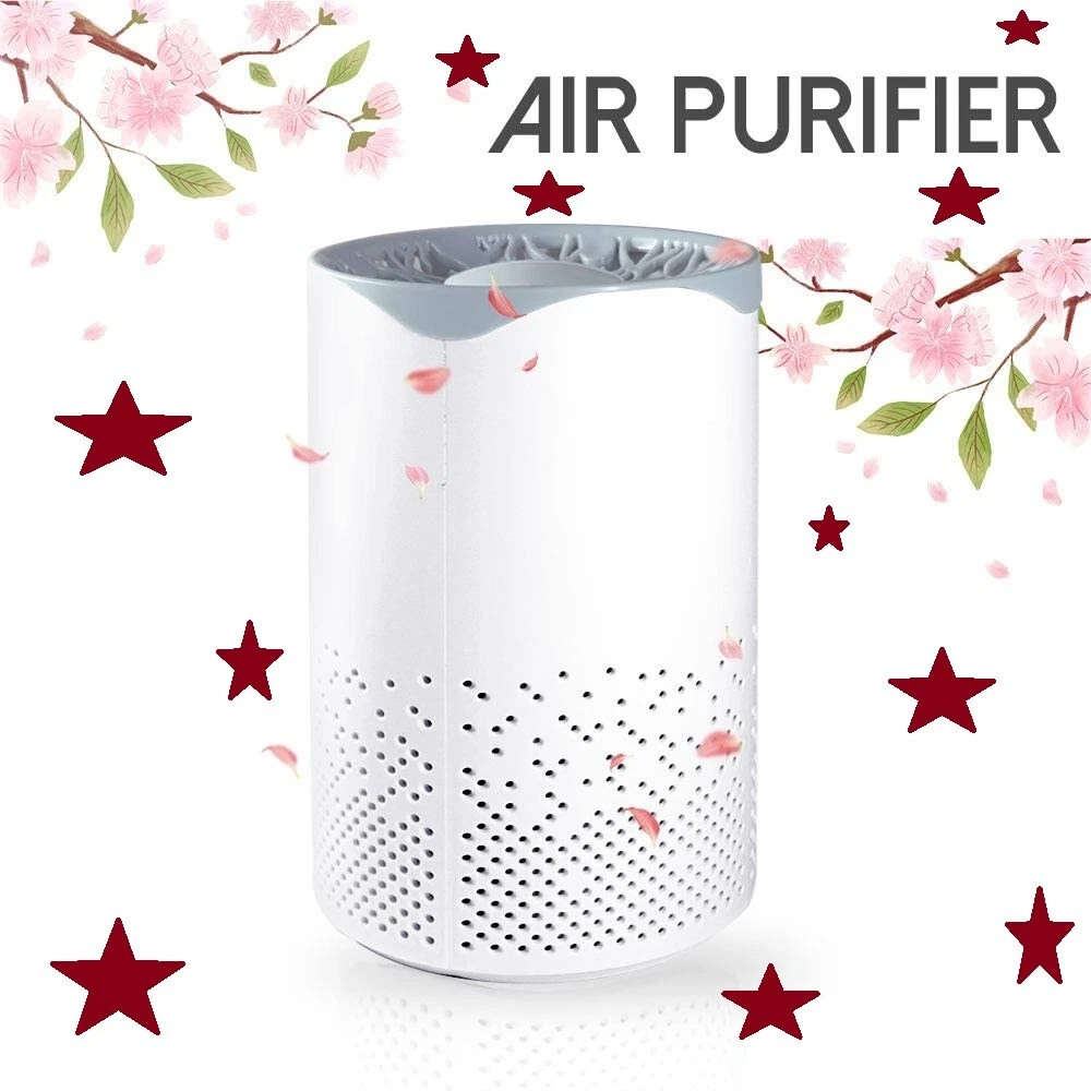 Air Purifier, Air Cleaner with Night Light USB Mini Air Purifier