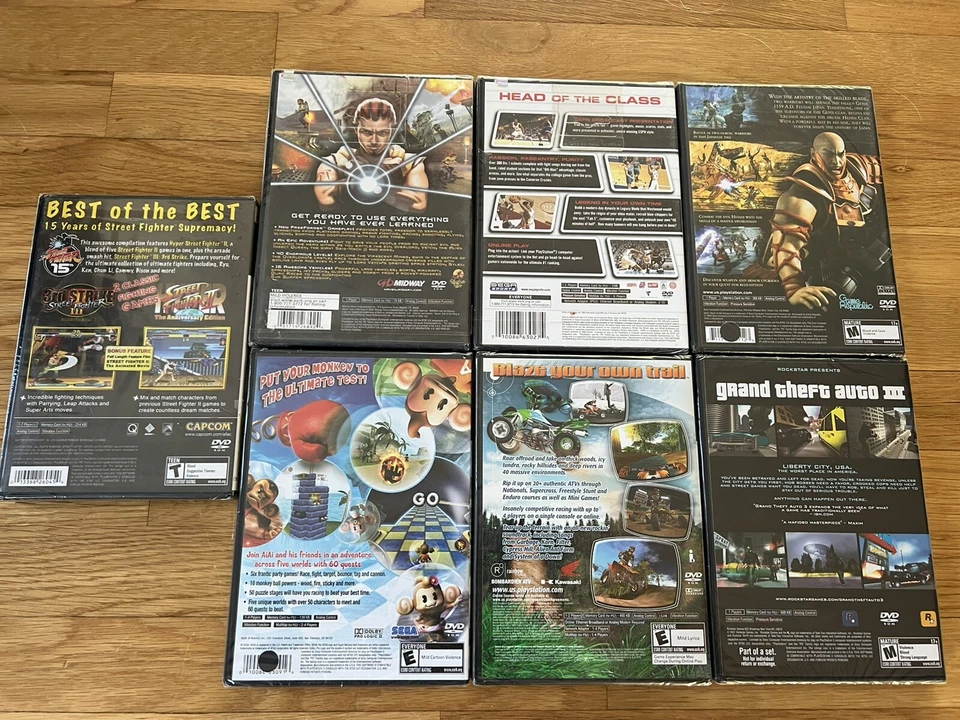PS2 Sealed 7 Lot: GTA III, Street Fighter, Super Monkey Ball, Genji, Haven, ATV - Image 4 of 4